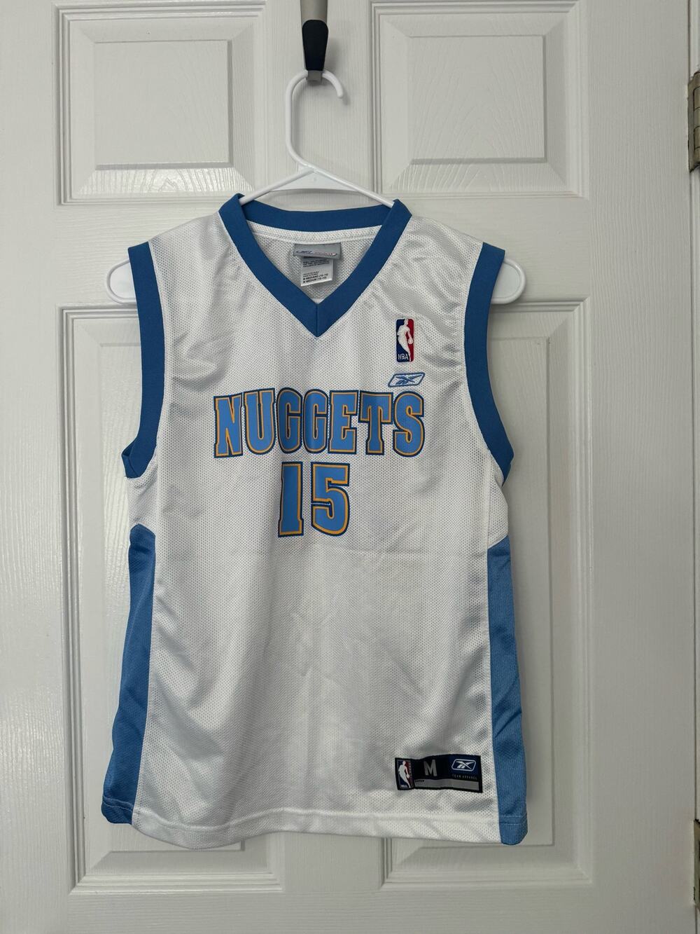 Reebok NBA Denver Nuggets 15 Anthony Youth Jersey Sz: Medium
